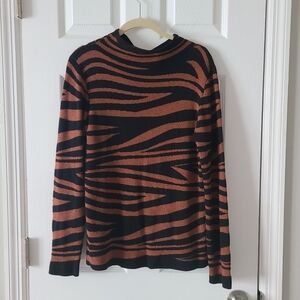 Marie Oliver Metalic Mockneck Sweater